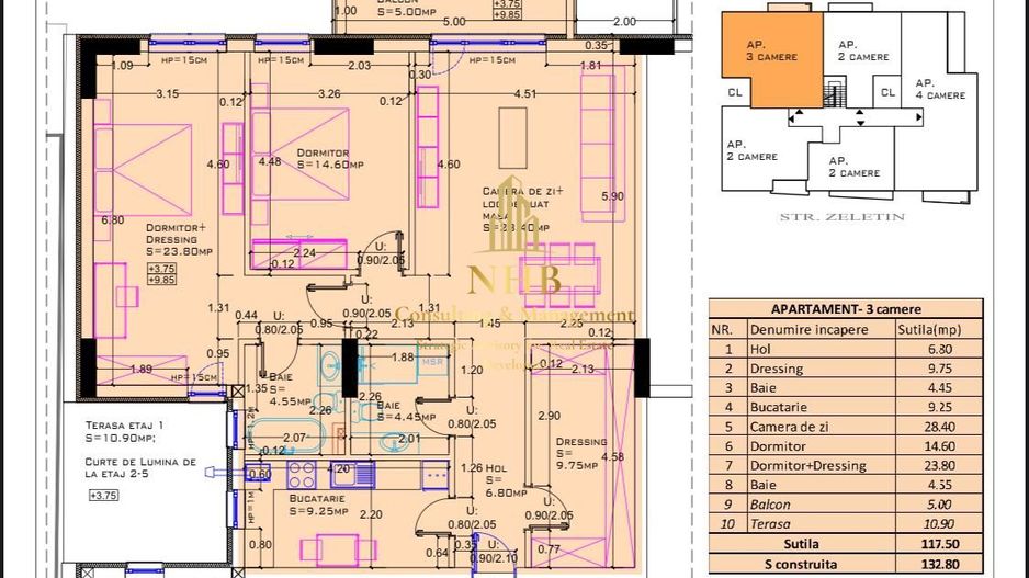0% COMISION - 3 Camere 101,25 mp Utili Aviatiei! - Poză 12