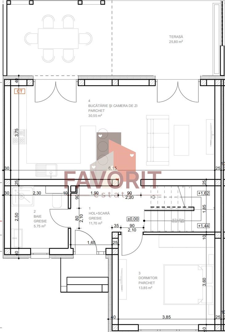 Zona Bucovina -Timisoara. Complex privat. Finisaje incluse - Schiță 25