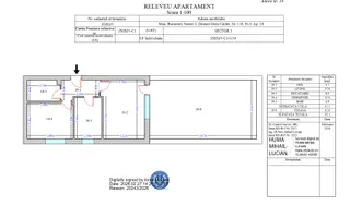 Apartament 2 cam Finalizat cu Terasa 93mp, Comision 0, metrou Teclu - Schiță 12