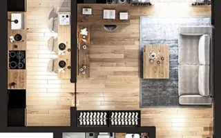 Apartament 1 camera + parcare Bucium Mega Image - Poză 18