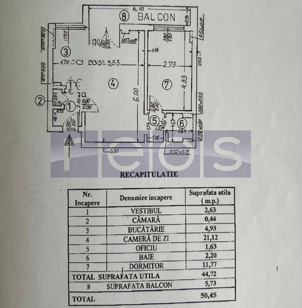 VANZARE APARTAMENT 2CAMERE 45MP | MAGHERU | MOBILAT | CENTRALA PROPRIE - Poză 10