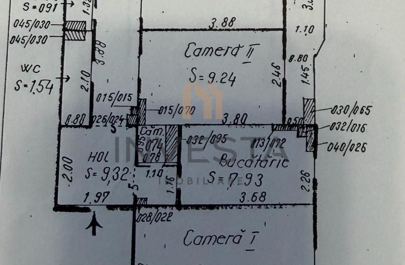 Apartament cu 3 camere pe strada Bucuresti ! - Schiță 11