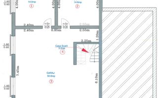 Casa cu garaj, pivnita, curte mare - Poză 21