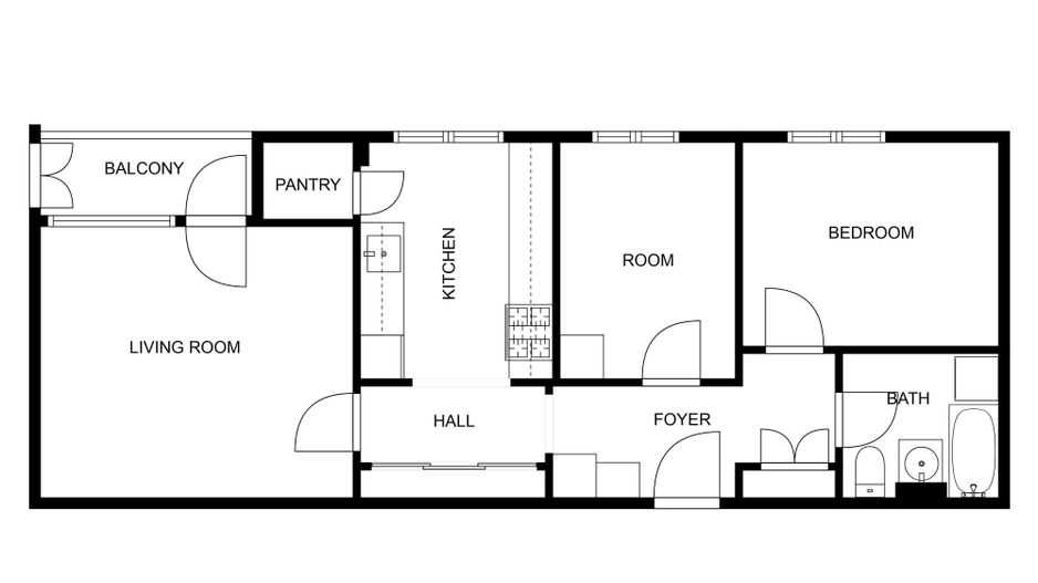 Apartament cu priveliște spre Someș - Schiță 2