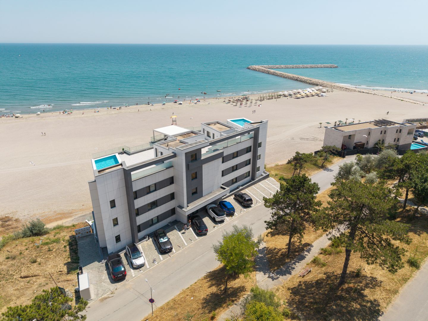 PENTHOUSE CU PISCINA, VEDERE PANORAMICA LA MARE/FALEZA OLIMP - Poză 31