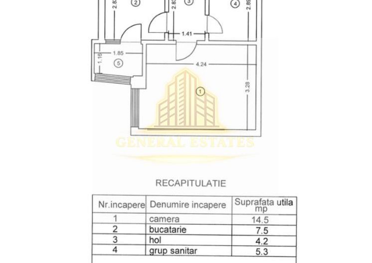 Vânzare apartament cu o cameră - 35 m.p în Păcurari - Iasi - Poză 10