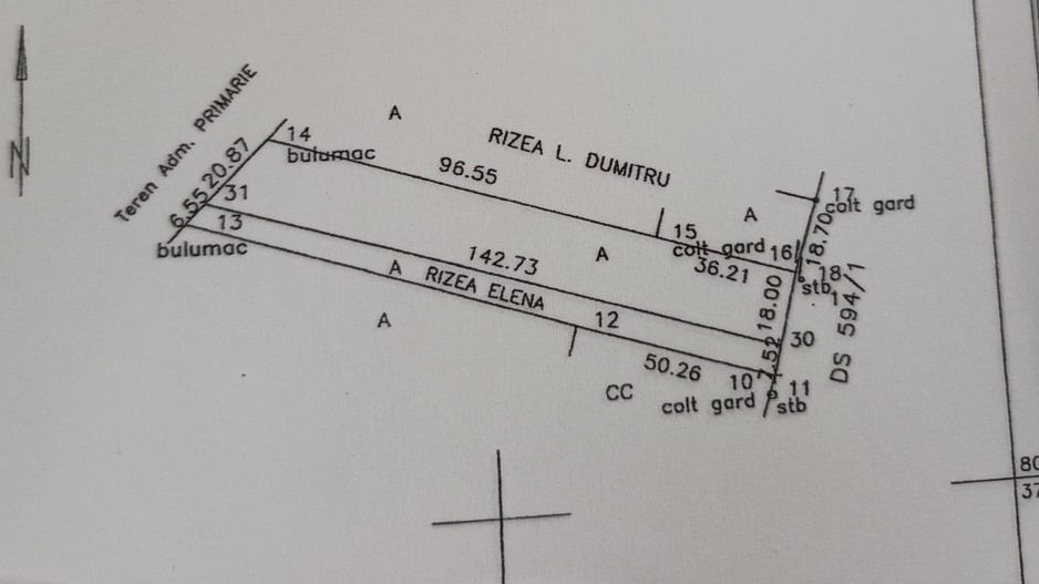 Vanzare teren intravilan cu dubla deschidere - Sacuieni - Poză 1