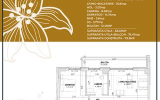 Apartament 3 camere nou,  Pta-Unirii AP09B - Poză 2