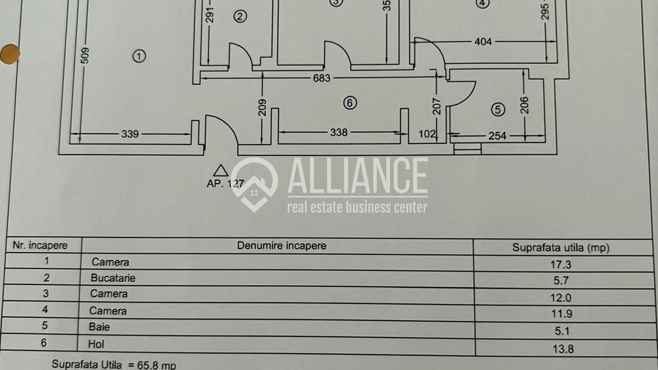Tomis Nord Ciresica (C0D06) apartament 3 camere 68 mp - Poză 10