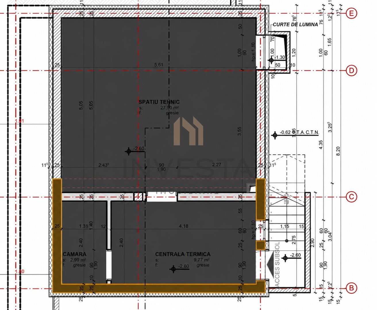 Apartament 3 camere in vila cu 150 mp curte, cartier Andrei Muresanu! - Schiță 15