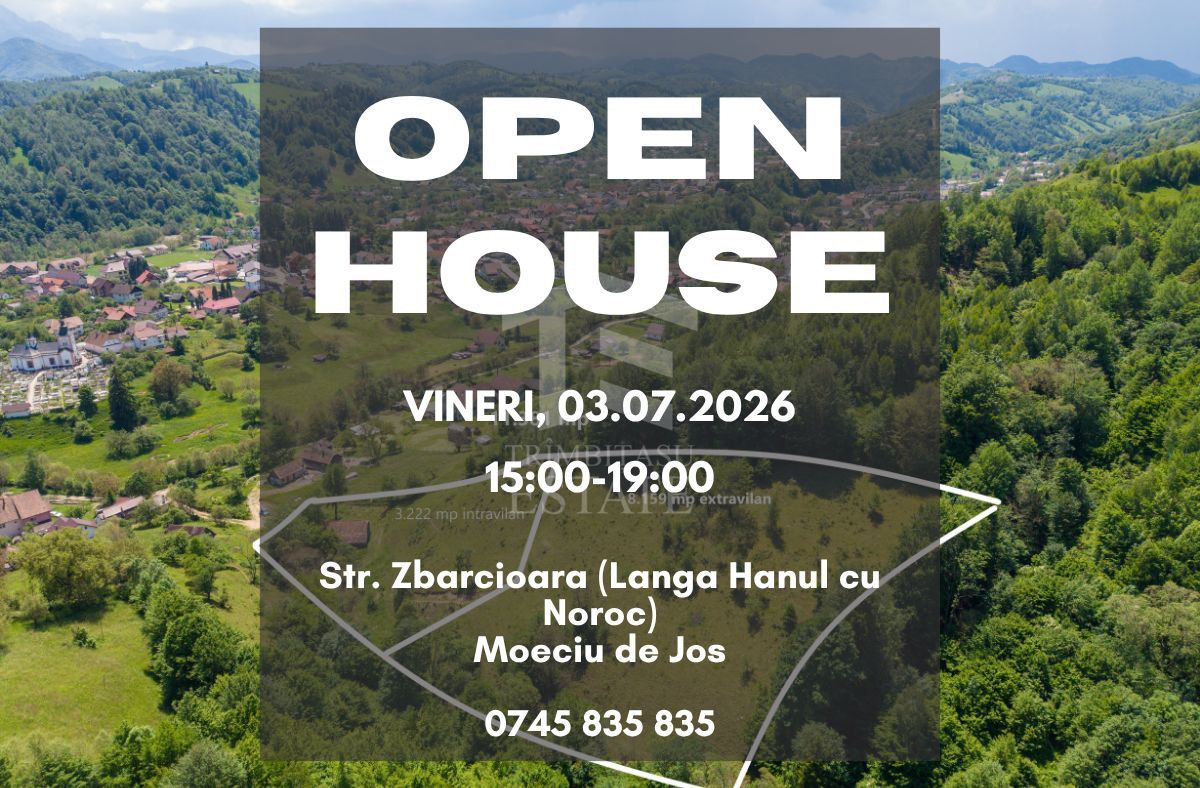 Moieciu de Jos |Teren 11.381 mp | Panoramă, potențial turistic - Poză 1