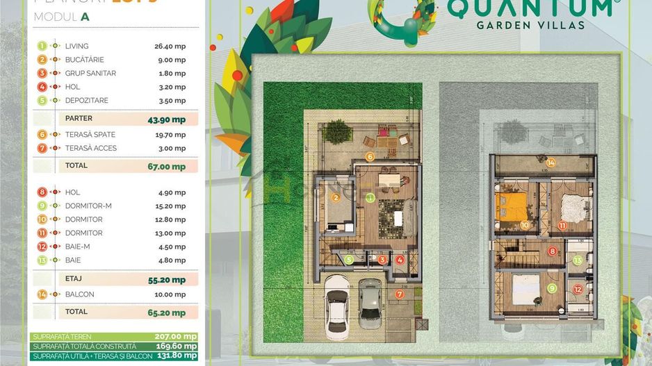 Vila P+1E eficienta energetica Quantum OxyGo Park Berceni - Poză 11