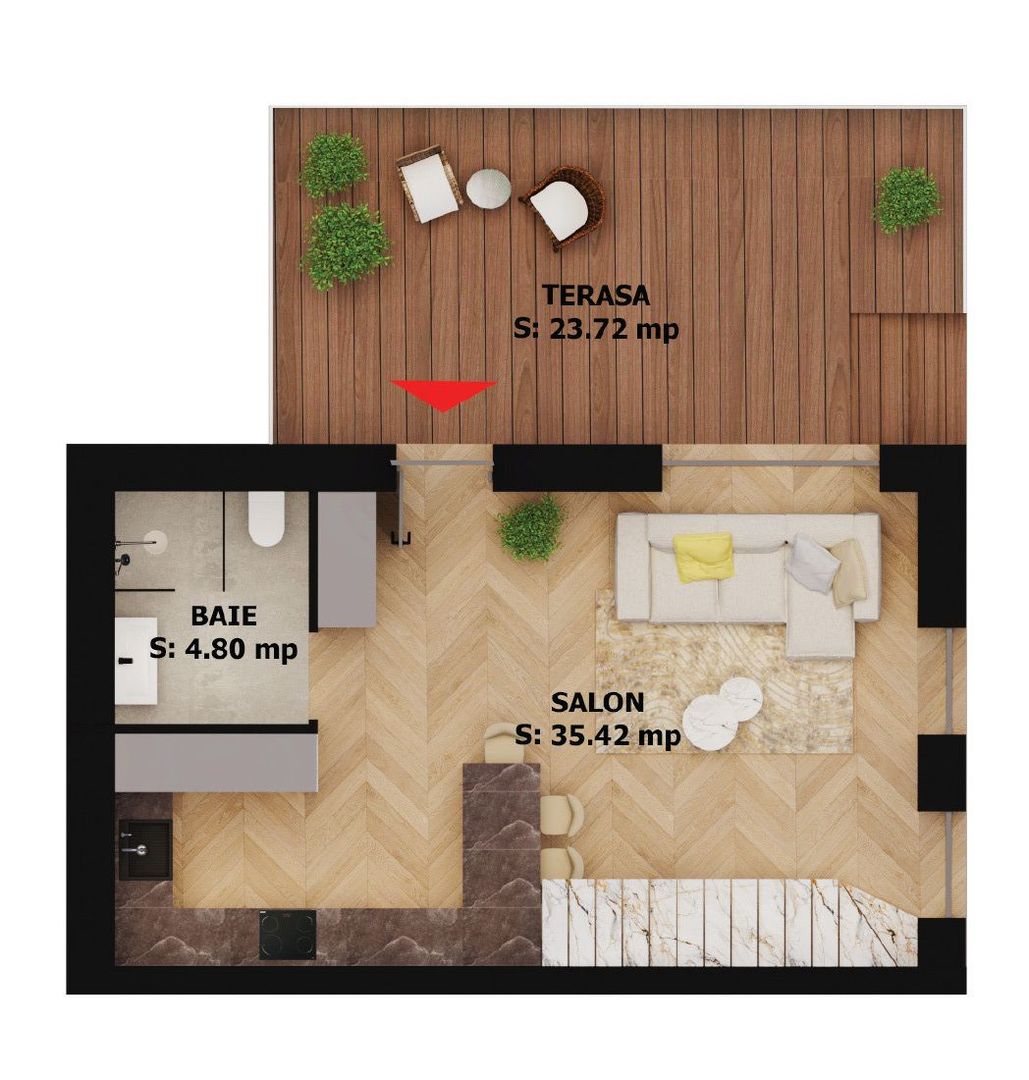Apartament nou, 2 camere, 184 000 Euro. Comision 0. - Poză 1