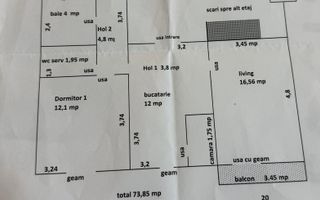 3 camere | Decomandat | Etaj intermediar | 2 balcoane |2 bai - Poză 10