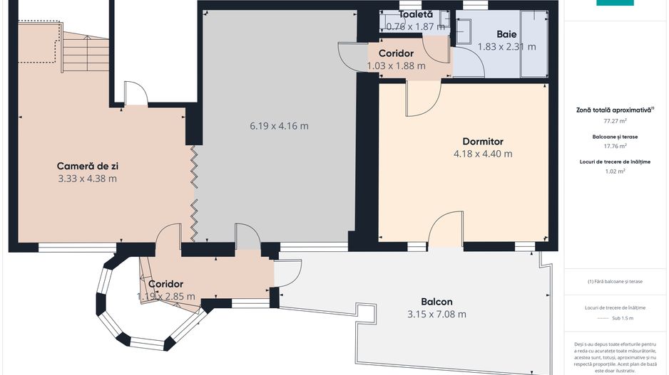 Proprietate multifuncțională centrală 1000 mp - Poză 35