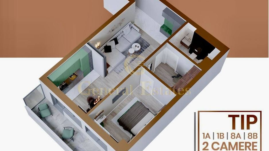 Vânzare apartament cu 2 camere în Complexul Rezidențial Copou Garden - Poză 4