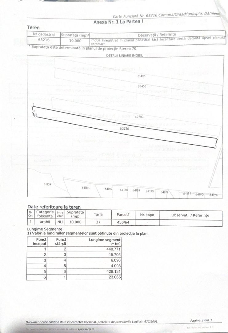 Teren extravilan agricol 1 ha de vânzare- Damienești, Bacău - Poză 4