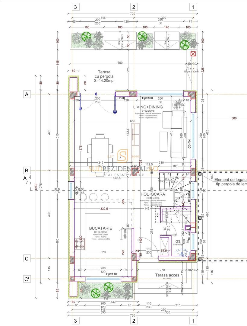 Vila individuala cu 4 camere, Intrare Berceni, constructie 2026 - Schiță 7
