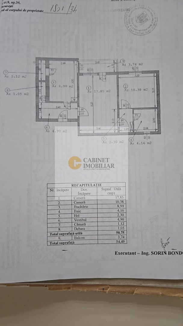 2 camere I Calea Mosilor - Eminescu I 55 mp I bloc 1982 - Poză 14