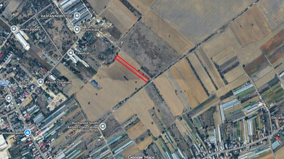 Teren Intravilan de vanzare 4000 mp Copaceni Strada Constantin Duma - Poză 1