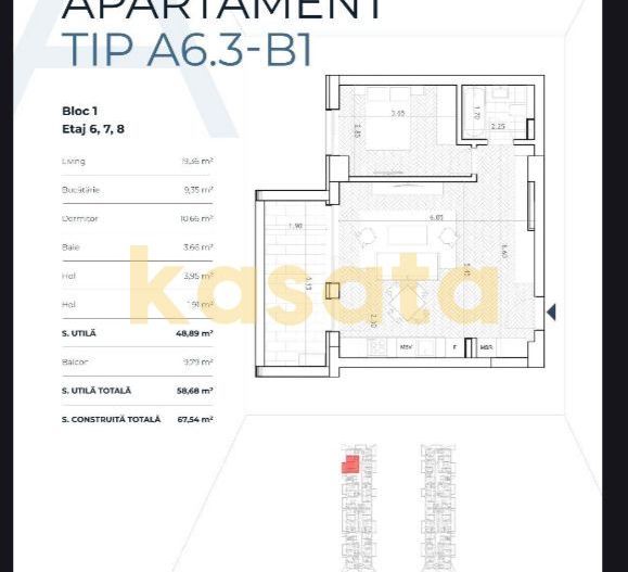 2 camere Prima Vista pre-finisat - Poză 9