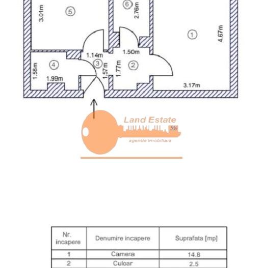 2 Camere | 5 Min Metrou Lujerului - Schiță 13