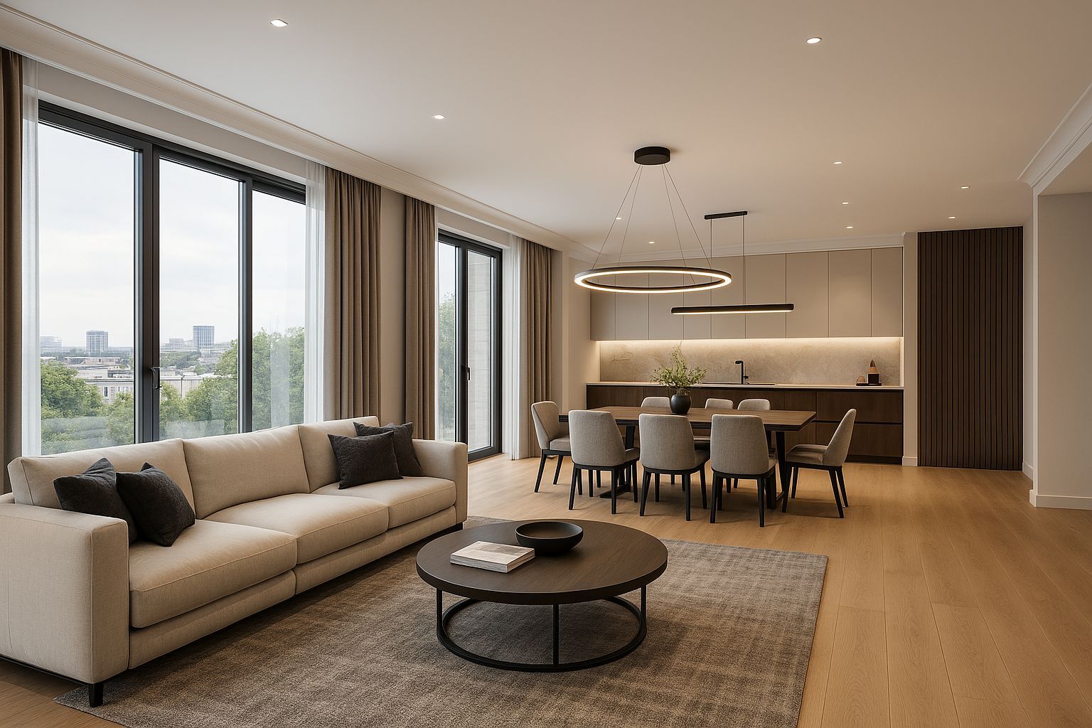 PENTHOUSE PANORAMIC – Etaj 9 | 4 Dormitoare | 5 Băi | Living 103 mp - Poză 2