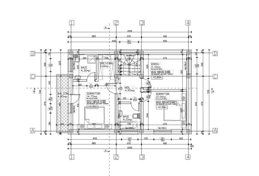 Casă single P+1+M de vânzare în Otopeni - Schiță 14