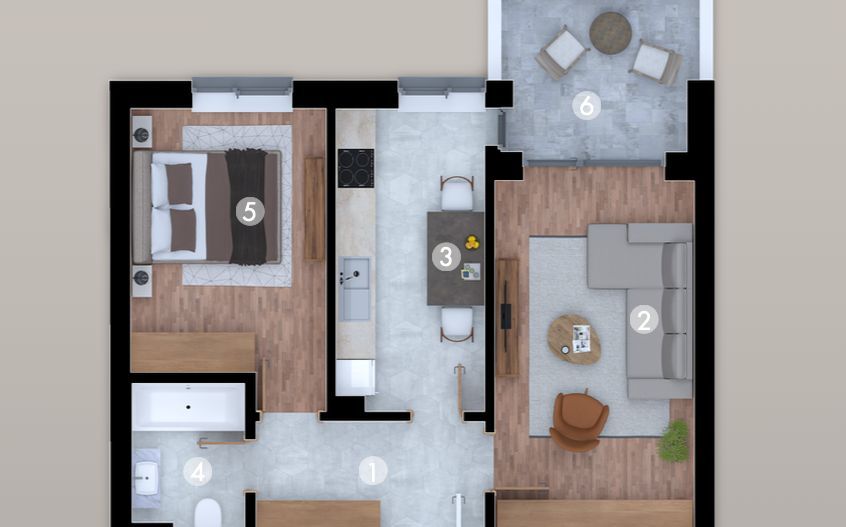 Apartament 2 cam. dec. ideal locuința sau investiție - Poză 1