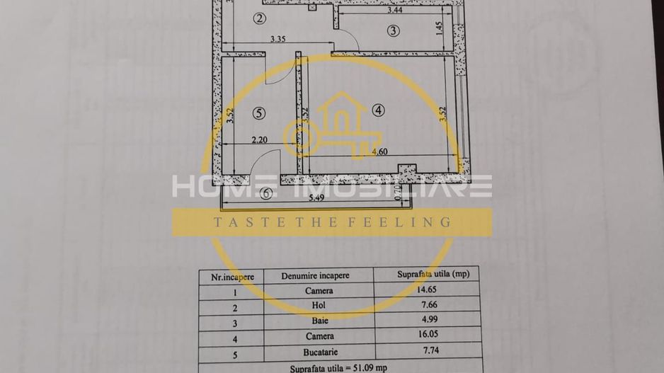 Apartament cu 2 camere/ 55mp / zona Moara de Vant - Poză 7