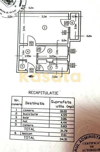 Garsonieră, renovată integral|Bd. Theodor Pallady|Metrou 1 Decembrie - Schiță 13