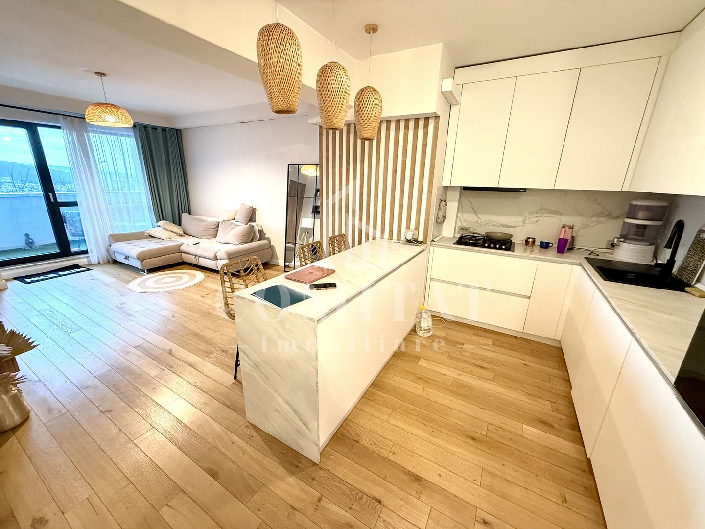 Apartament 2 camere Ultrafinisat | 58 mp + terasă | Ansamblul Wings - Poză 2