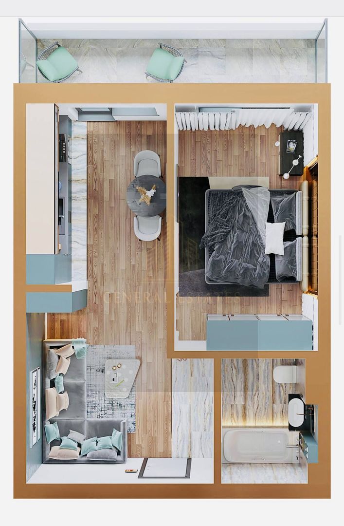 Vânzare apartament cu 1 cameră în Complexul Rezidențial Copou Garden - Poză 11