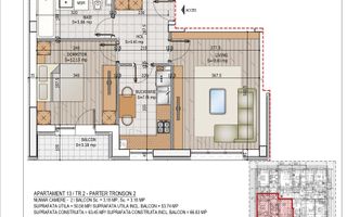 Apartament 2 camere Theodor Pallady Metrou Nicolae Teclu - Schiță 8