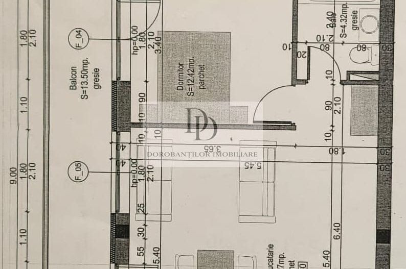 Vânzare apartament 2 camere - Decomandat | Florești – Someșului - Schiță 10