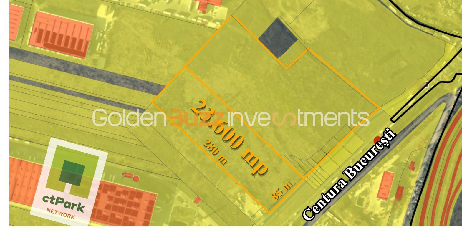 Teren de Vânzare Autorizat – Chitila | 23.600 mp | D: 85 m | - Schiță 11