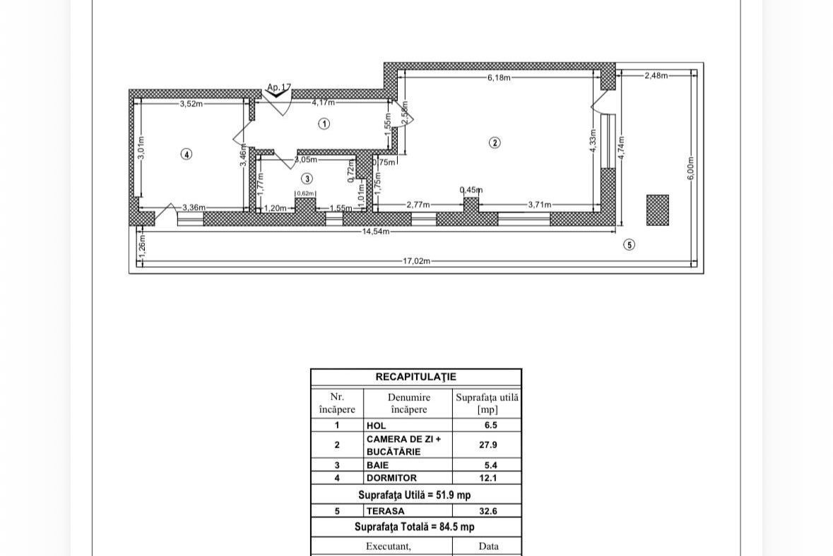 AP. 2 CAMERE, BLOC NOU - TERASA 32 MP, MUTARE IMEDIATA ,COMISION 0% - Poză 9