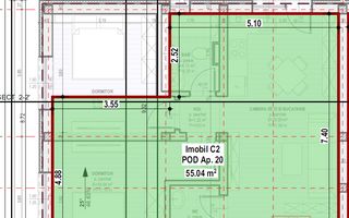 Apartament 3 Camere, 2 Băi și Balcon + POD - Schiță 8