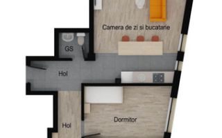 Apartament 3 camere, 2 bai, 71 mp, etaj intermediar, balcon, garaj. - Poză 3