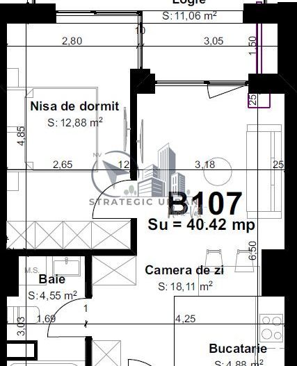 Apartament 2 camere, semifinisat, zona Vivo – proiect nou, etaj 1 - Poză 8
