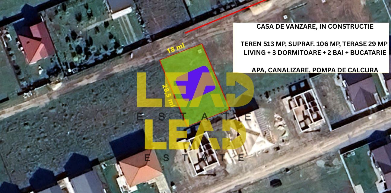 CASA PE PARTER, 105 mp utili, 513 mp teren, Sanpetru - Poză 2