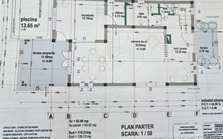 Vilă modernă 4 camere cu piscină, mobilată și utilată | Albert – MRS - Schiță 65