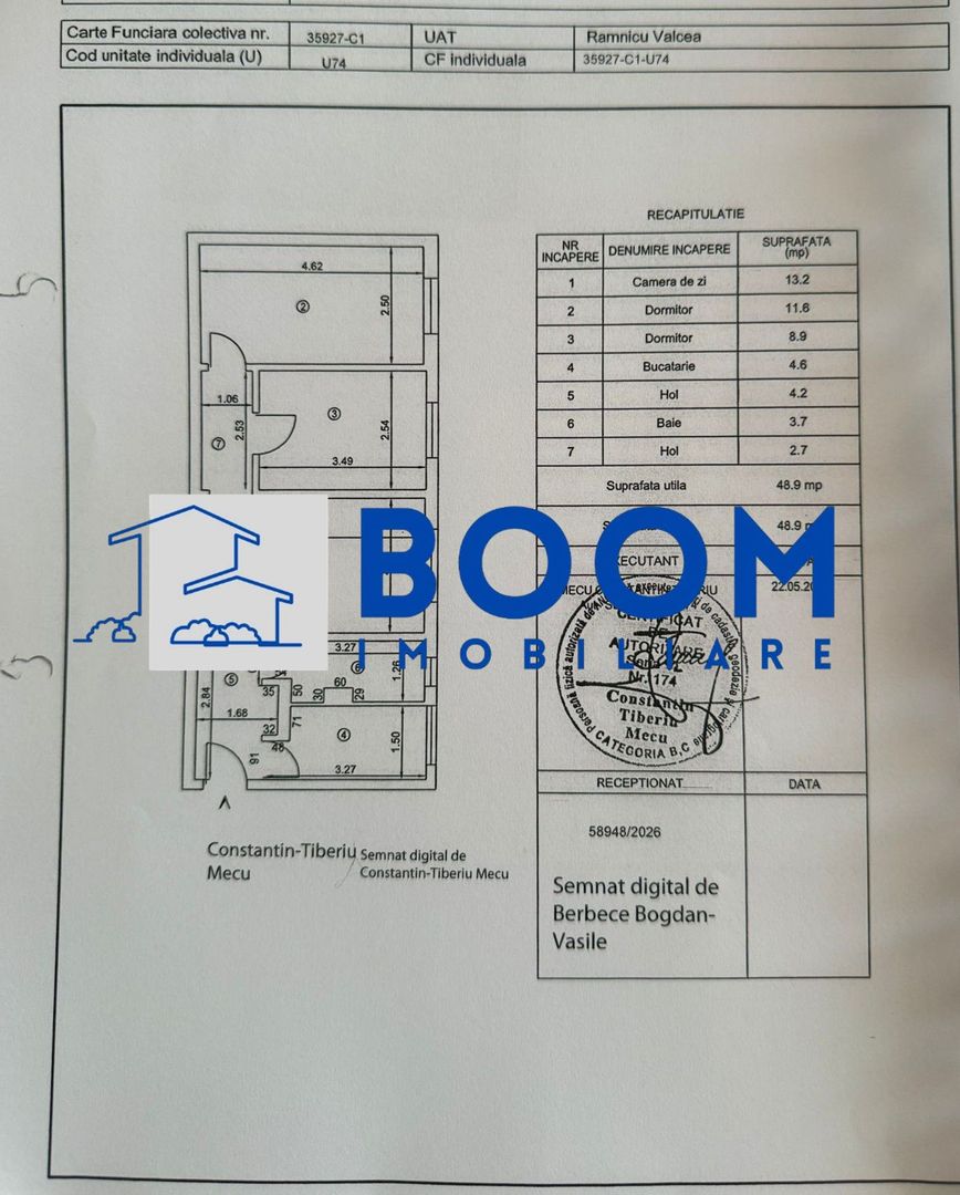 Apartament 3 camere | Zona Hermes | Geam la baie| Decomandat | - Poză 7