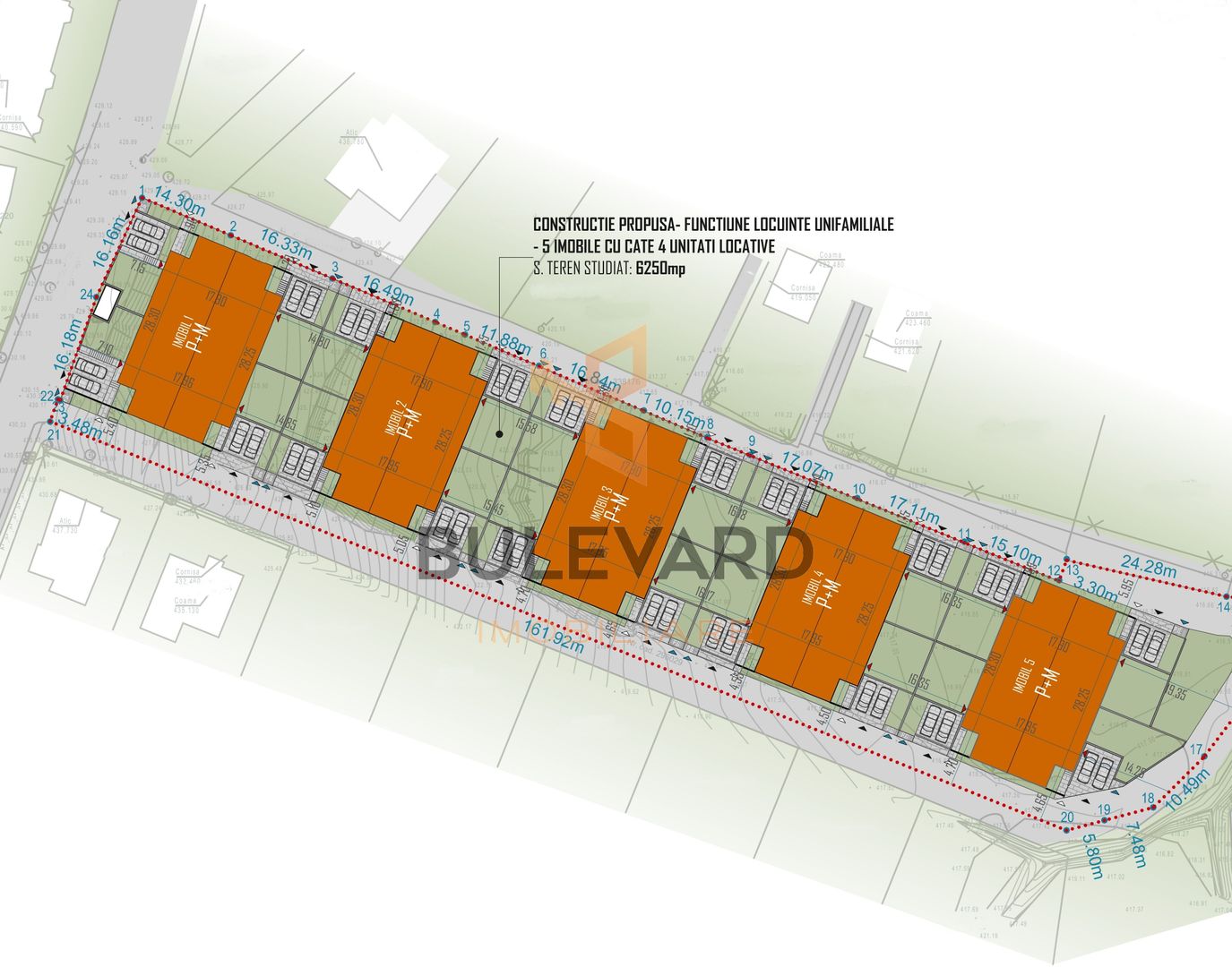 Comision 0! Teren autorizat pentru imobil cu 4 unitati, quadruplex! - Poză 7
