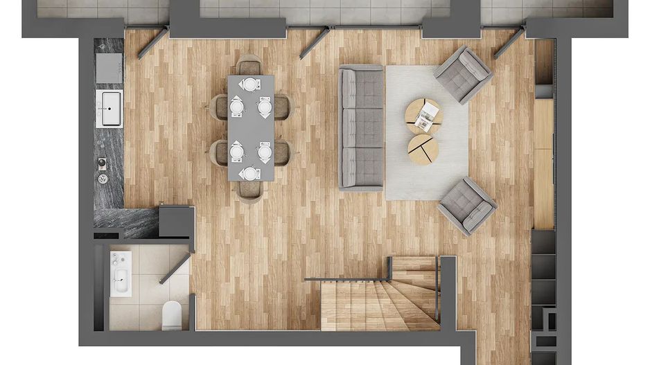 DUPLEX 4 CAMERE | 13 SEPTEMBRIE | PROIECT NOU - Poză 12