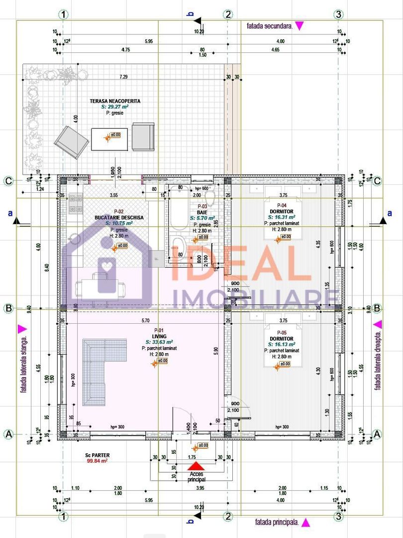 Casa Invividuala pe  un singur nivel cu teren de 300 mp, in Cristian - Schiță 11