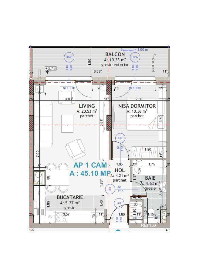 Apartament modern I 2 camere I Ansamblul Eroilor I Floresti - Poză 10