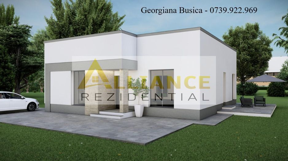 Casa individuala ||4 camere 2 bai || teren 500mp || - Poză 1