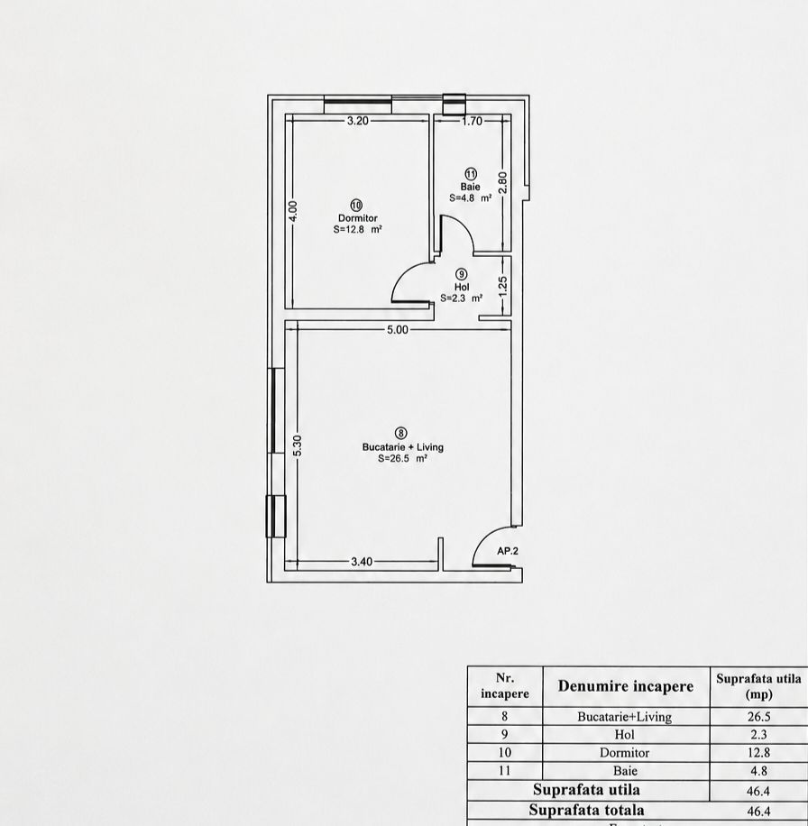 COMISION 0% | Apartament 2 camere | Giroc | 46 mp | Parcare inclusa - Poză 7