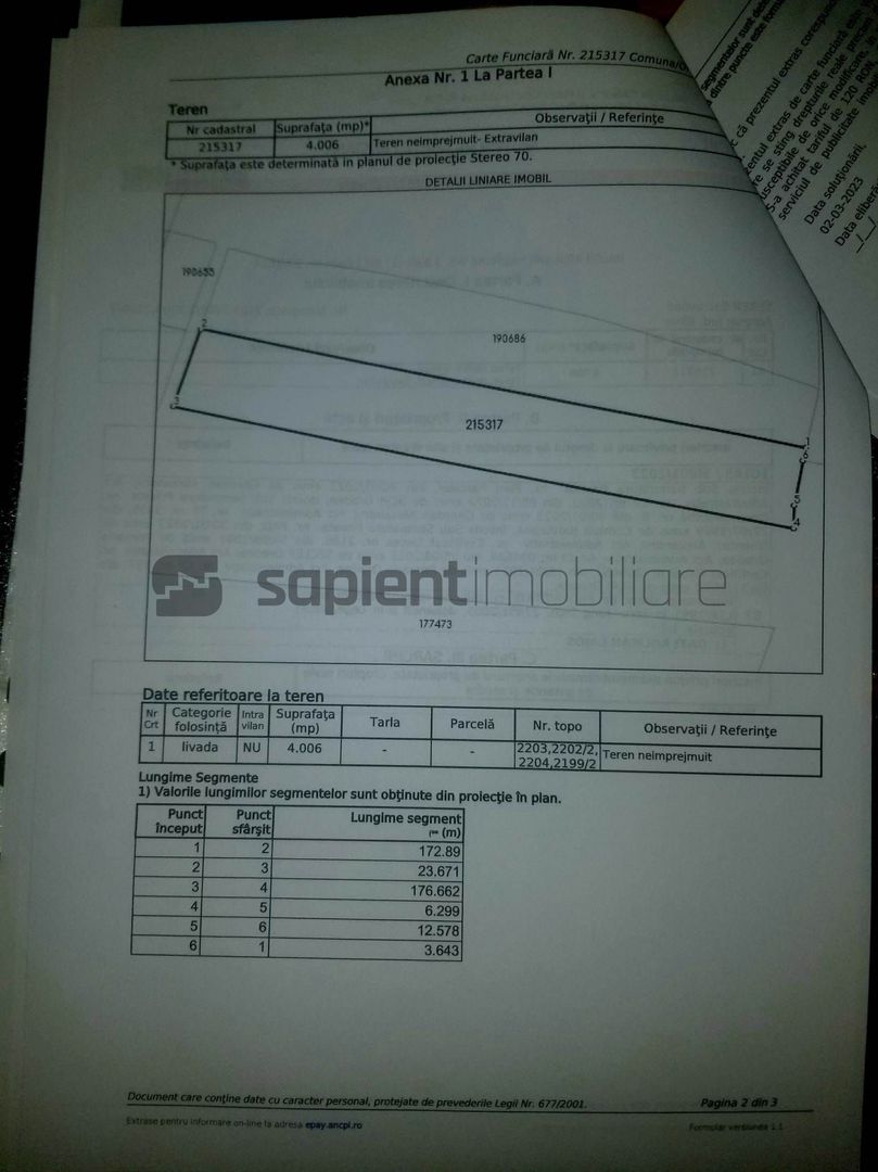 Teren Extravilan Livada Episcopia - Poză 2